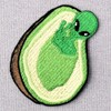 Alien in Avocado Patch Embroidered Applique Iron On Sew On