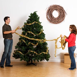 BESPORTBLE Christmas Vine Circle Creative Natural Twig Garland Wreaths Decor Christmas DIY Crafts Decorative Wreath Hanging Christmas Pendants Decors for Home