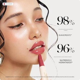 Nature Republic Labios de fusión de miel (03 BERRY) Palo de labios suave, brillo hidratante, bálsamos hidratantes, tinte transparente, brillo y acabad