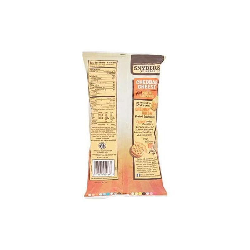 Snyder's of Hanover Pretzel Sandwiches - Cheddar Cheese - 8