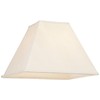 Set of 2 Tapered Square Lamp Shades Beige Large 7"
