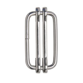 VOSS.farming 10 x wide band connectors, 20 mm, stainless steel, suitable for pasture fence tapes, fence tapes up to 20 mm, pasture fence tape, pasture fence connector, electric connection