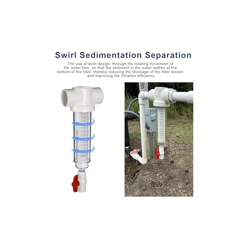 1-1/2" 100 Mesh Spin Down Sediment Replacement Water Filter Screen,