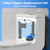 Weslymoo 2 Pack Toilet Flapper Replacement Kit，2 Inch Flapper for