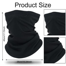 Comioke Windproof, Winter Loop Scarf, One Size, Multifunctional Scarf, Windproof, Neck Warmer for Outdoor Sports, Cycling, Running, Skiing, Motorcycle (Black), black