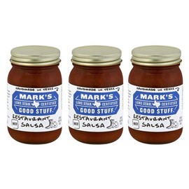 Mark's Lone Star Certified Good Stuff Salsa 16oz Jar (Pack of 3) (Choose Flavor Below) (Restaurant - Medium)