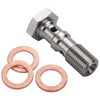 Podavelle M10x1.0 Metric Stainless Steel Double Banjo Bolt Brake Fitting