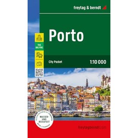Porto, Stadtplan 1:10.000, freytag & berndt: City Pocket, Innenstadtplan, wasserfest und reißfest (freytag & berndt Stadtpläne)