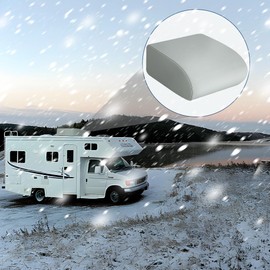 RunNico RV Air Conditioner Cover, Gray RV Air Conditioner Winter Cover with Drawstring, Dustproof RV Roof Top AC Protection for Outside Travel