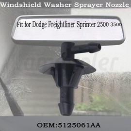Amavoler 5125061AA Windshield Washer Nozzle Aftermarket Accessory Fit for Dodge Freightliner Sprinter 2500 3500. OEM#:5125061AA.(2pcs)