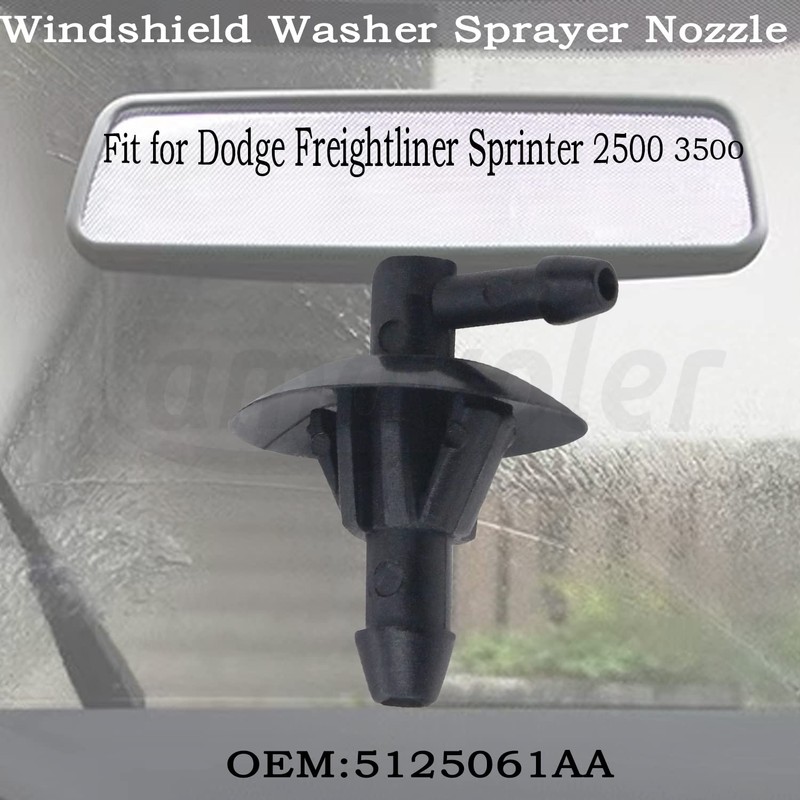 Amavoler 5125061AA Windshield Washer Nozzle Aftermarket Accessory Fit for Dodge