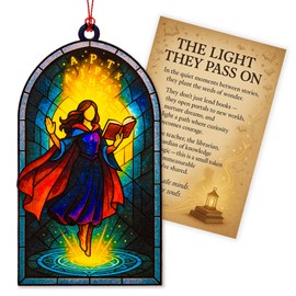 Book Accessories, Book Lover Gifts, Fantasy Decor, Gifts for Book Lovers,Readers, Birthday, Christmas Hanging Decoration, Bookshelf,Library Decor, Gift for Teen, Women,Men (Librarian1)