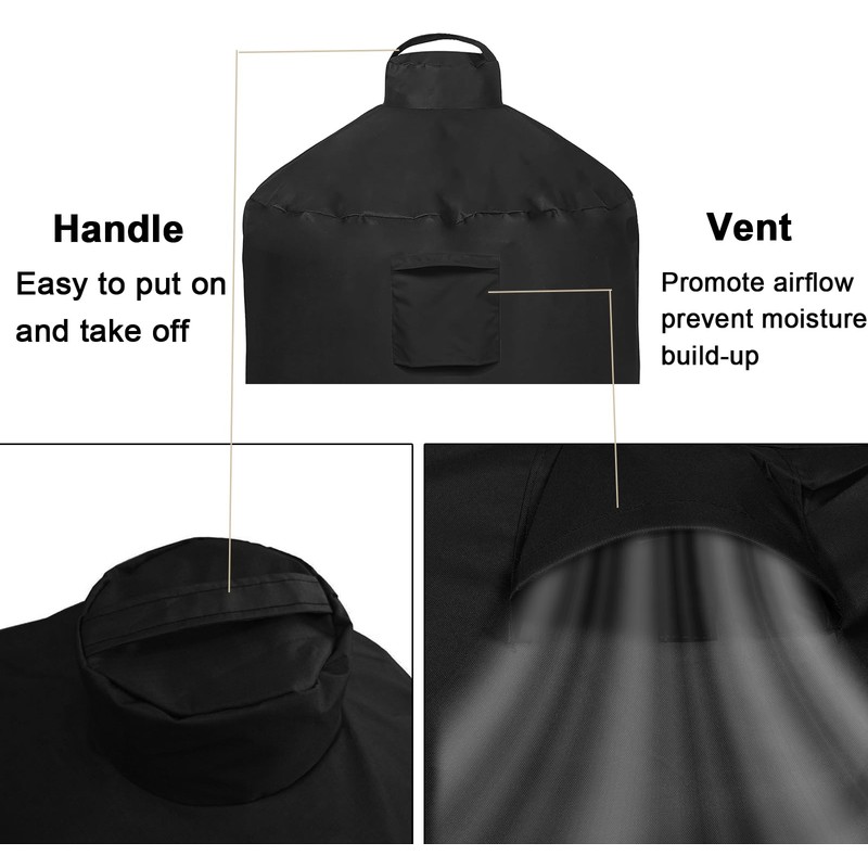 WOMACO Cover for Large Big Green Egg Waterproof Ceramic Grill