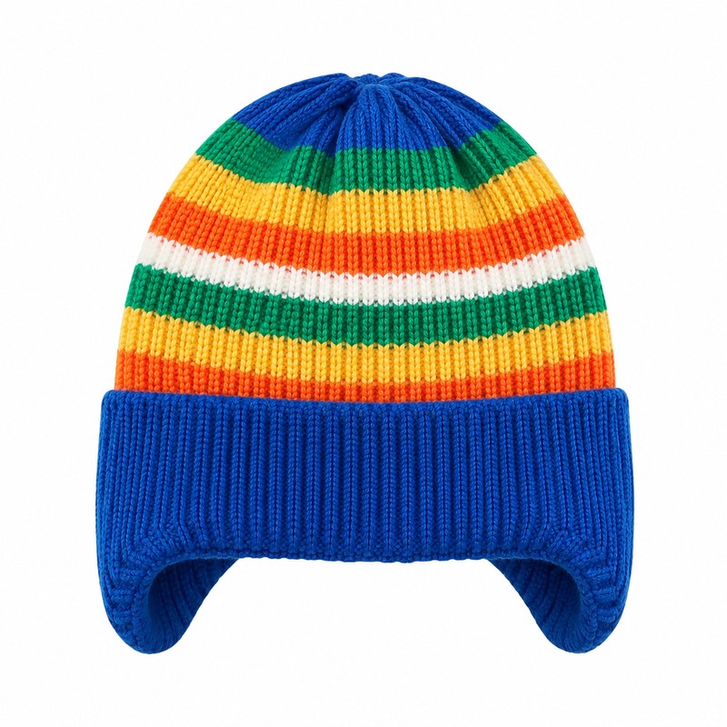 Baby Winter Knit Hat for Cold Weather – Cute Rainbow