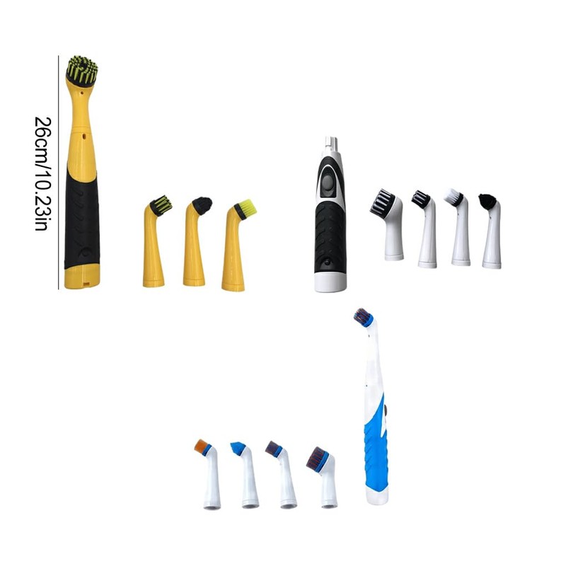 Cleaning Solution Electric Cleaning Brush with 4 Attachments for Bathroom