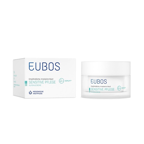 Eubos | Aufbaucreme | 50ml | für sensible bis sehr trockene Haut, auch als Nachtpflege | Wirkung und Verträglichkeit dermatologisch bestätigt