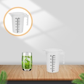 Alipis Large Capacity Graduated Measuring Cup with Insulated Handle Material Scale for Precise Liquid Measurement for Baking and Cooking Easy to Clean