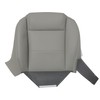 AOUTTUOA Driver Side Bottom Microfiber Leather Replacement Seat Cover Gray