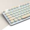 SbocKeeb Full Size Pink Typewriter Keyboard,104-Key Retro Punk Keyboard Round
