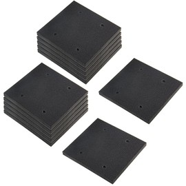 Cionyce 12 Pack Black Foam Sander Pad Replacement Self Adhesive Sponge Pads
