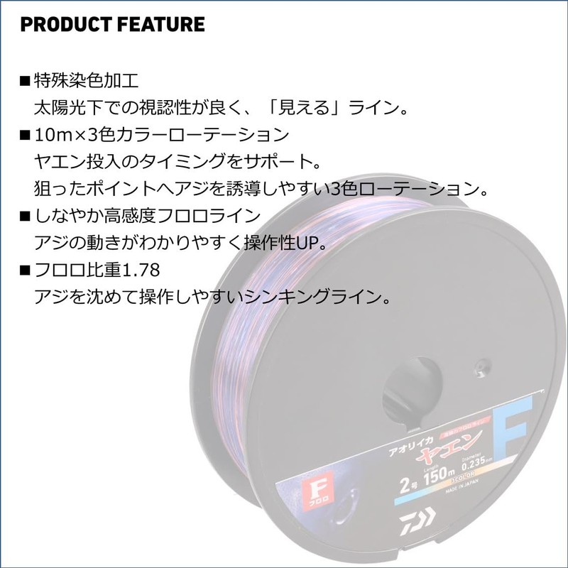 Daiwa Fluoro Line Yaenline TYPE-F 1.75-150