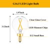 SHUWDKAR E12 Globe LED Bulb 25 Watt Equivalent Candelabra Base
