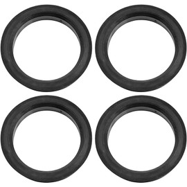 MACHSWON 4pcs Black Plastic Car Hub Centric Rings Wheel Bore Center 73.1 to 66.6mm