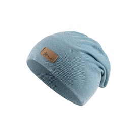 Sterntaler Beanie Ribs - Slouch Beanie Knitted with Stylish Envelope - Lightweight Hat for Babies - Beanie Boys with Fine Rib Pattern, grey