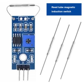 LT Easiyl 20pcs Metal Spring Contact Normally Open Switch Magnetic Induction Glass Spring Switch Used for Sensor Counters in Safety Systems 2x14mm