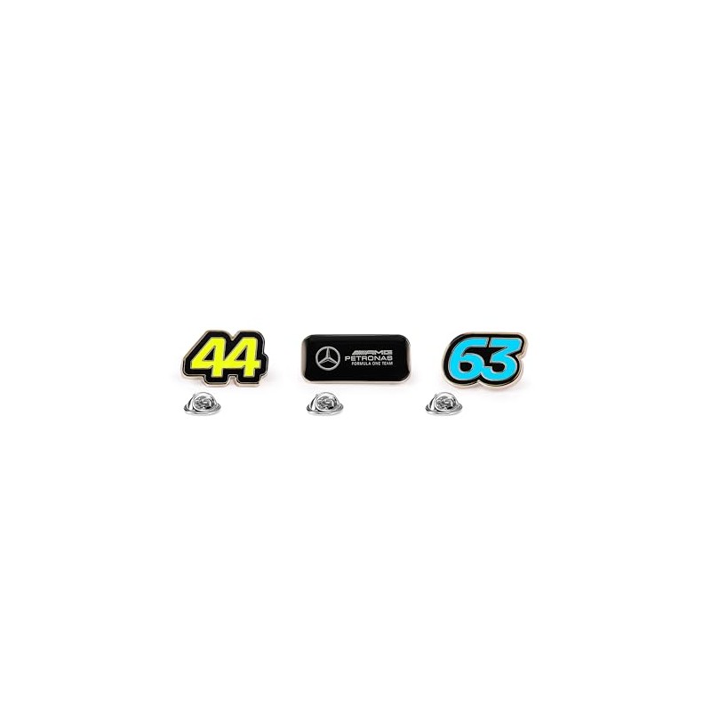 Mercedes AMG Petronas F1 Pin Badge Set (3 Pin Badges,