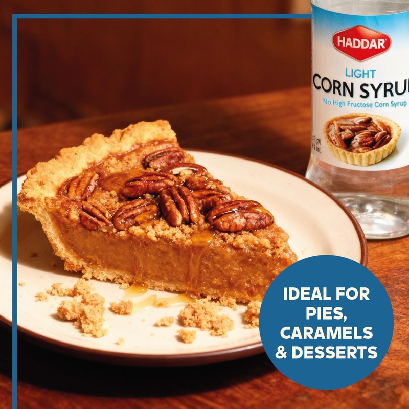 Haddar Light Corn Syrup 16oz (2 Pack) Made with Real