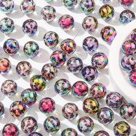 BERMRO 16mm Acrylic Beads 20pcs Butterfly Focal Spacer Bead Dark Style Chunk Bubblegum Beads for DIY Crafting Necklace Bracelet Jewelry Making Keychain (Black Butterfly)