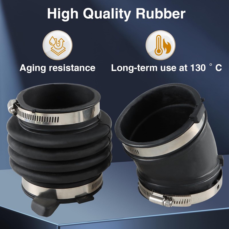 FUSCH Set of Air Intake Resonator Hose Tube Boot Duct
