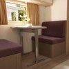 Gollense RV Dinette Cushion Covers Set of 2, Waterproof Stretch