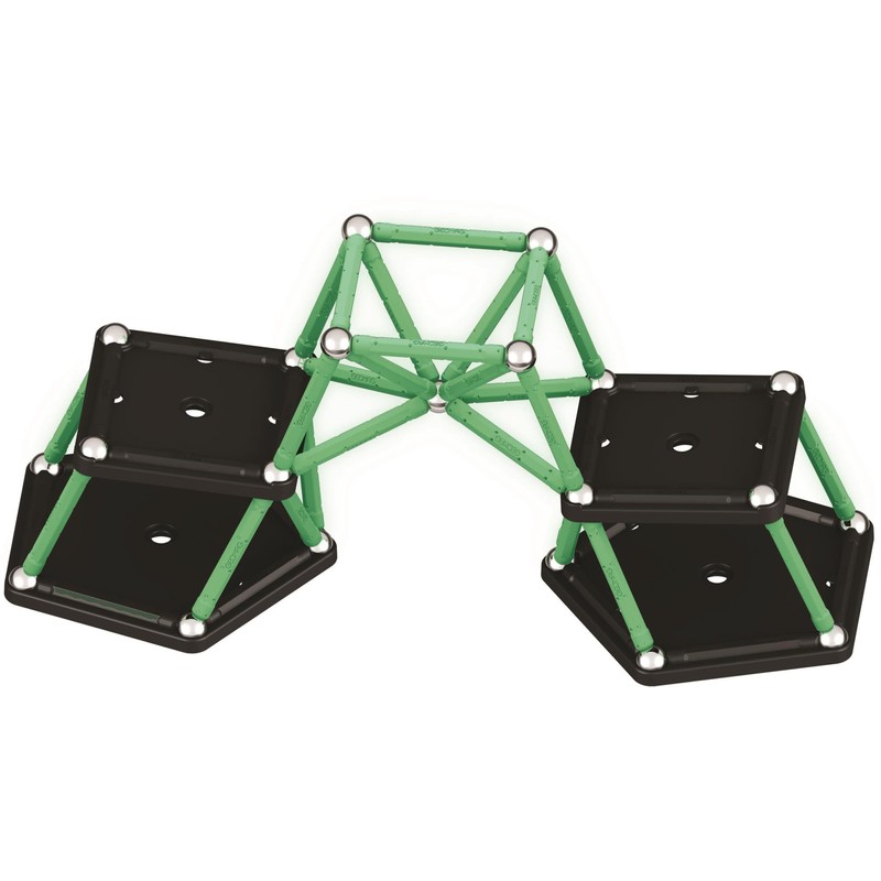 Geomag, Glow Recycled Magnetic Constructions with Glow Effect, Magnetic Sticks