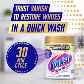 Vanish Fabric Stain Remover, Gold Oxi Action Powder, Whites, 1.5 kg