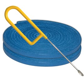 Covey Sports Baseball Glove Lace Kit with Leather Rawhide Laces & Needle - Complete Softball Glove Lacing Kit for Repair & Maintenance - Genuine American Leather Straps in Multiple Colors (Royal Blue)