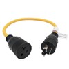 Parkworld 886351 Adapter Cord Locking L6-15 Plug to 5-20 (5-15)