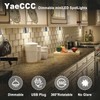 YaeCCC Dimmable LED Mini Spotlight Jewelry Showcase Display Lights Black
