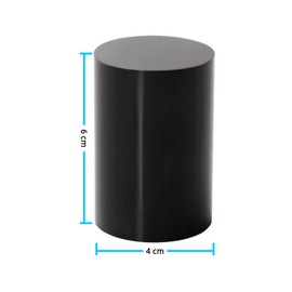 Acrylic Cylinder Display Stand,Black Solid Display Blocks,4*6CM Transparent Acrylic Cylinder Display Stand,Photo Posing Props Display Risers Holder for Photography, Jewelry,Cosmetic,Crafts Show