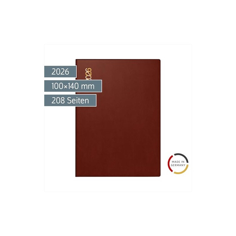 rido/idé Pocket Calendar Mod. perfect/Technik I 2026 | A6, Plastic,