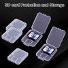 Clear Plastic SD Card Holder – Storage Case for SD,