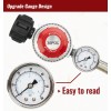 CALPOSE 5FT High Pressure Propane Regulator Hose with Gauge 0~30PSI