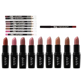 Set Labial Mate Bissu Delineadores Labios Ivy Lapices Infinite Gel Indeleble Tonos Nudes
