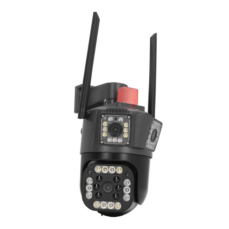 Outdoor 3 Lens Security Camera IP66 Waterproof 2 Way Talk