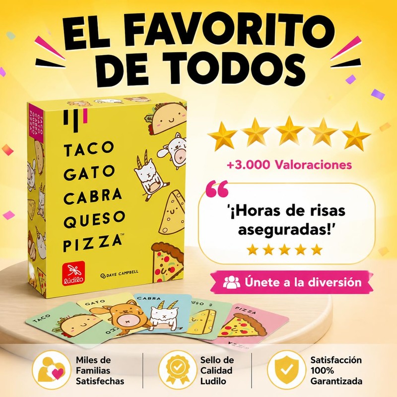 LUDILO Gioco Taco Gatto Capra Formaggio Pizza 80909