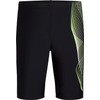 ENERGETICS Boys' Standard Jammer Swimming Trunks, Black/Green Lime