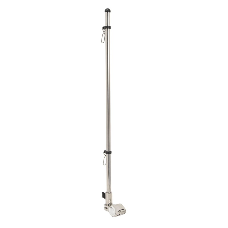 Marine Grade Rail Mount Flag Pole 560mm Stainless Steel Flag