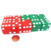 Set of 10 D6 25mm Large Opaque Jumbo Christmas Dice