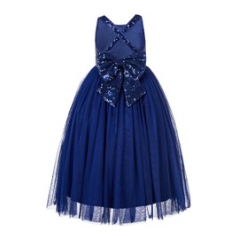 ekidsbridal Crossed Straps A-Line Junior Flower Girl Dresses Pageant Dress Ball Gown 177 2